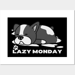 Dog lazy monday Posters and Art